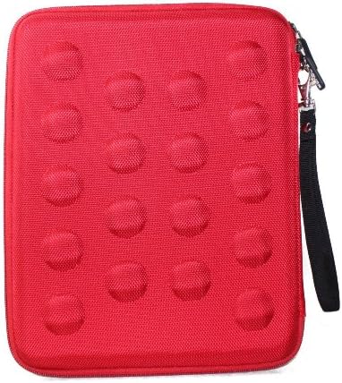 Amazing Accessory (TM) EVA-Molded Bubbles Shell Tablet Carrying Case (Red) for 8-inch nabi DreamTab 8 HD8 Tablet + one Mini Stylus Pen