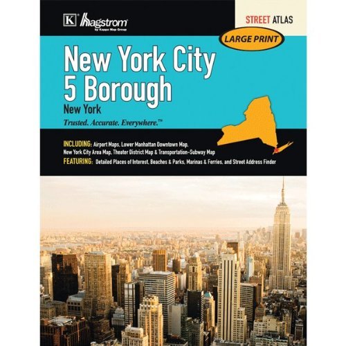 hagstrom new york city five borough atlas large scale edition