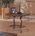 Tuscan Style Occasional End Table w/Slate Insert Top