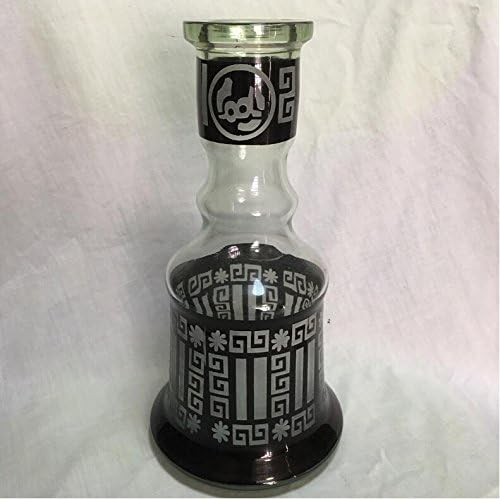 Hooka Glass Vase 11" High Modern Base Shisha Vase Replaceable Glass Tank Shisha