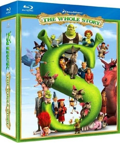 Cover art for  Shrek: The Whole Story (Shrek / Shrek 2 / Shrek the Third / Shrek Forever After) [Blu-ray]