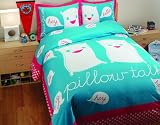 David & Goliath T300 Sateen 100-Percent Cotton Pillow Talk Full/Queen Duvet Set