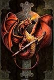 Celtic Dragon Poster Print by Anne Stokes, 24x36 College Poster Print by Anne Stokes, 24x36