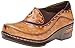 Spring Step L'artiste Burbank Leather Clogs for Women | Designer Hand-Painted Slip-On Shoes | Ladies Casual Platform Clog