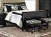 Carrington Sleigh Headboard in Black Size: Queen