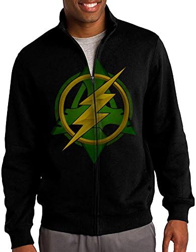 Arrow VS The Flash TV Show Zip Sweatshirt Jacket For Men