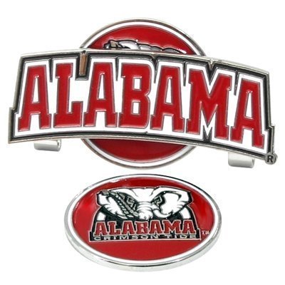 Alabama Crimson Tide Slider Hat Clip W/ Golf Ball Marker - Ncaa College Athletics