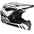 Thor MX Force Carbon Men's Off-Road Motorcycle Helmet w/ Free B&F Heart Sticker Bundle - Black/White