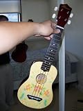 Leolani Ukulele Beige with Colorful Hibiscus Flower G41
