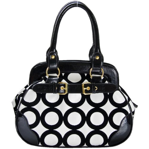 FASH Chic Mod Circle Bowler Hobo Handbag