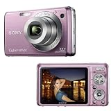 Sony W-Serie DSC-W210P Digitalkamera (12 Megapixel, 4-fach opt. Zoom, 6,9 cm (2,7 Zoll) Display, Bildstabilisator) Pink - 
