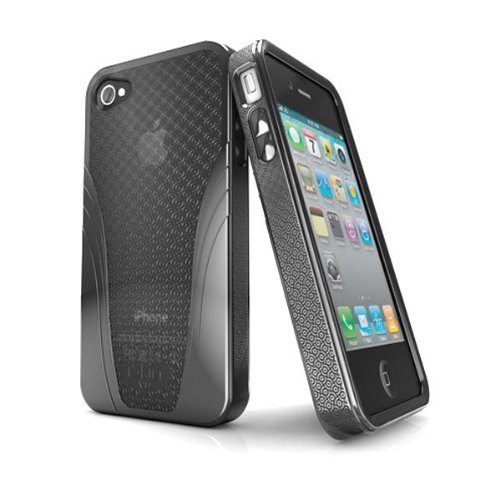 iSkin ハイブリッドケース solo vu for iPhone 4/4S Black UNSLVU4-BK