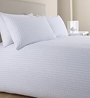 Wide Striped Seersucker Bedset