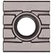 Sandvik Coromant T-MAX SCREW CLAMP  Carbide Milling Insert, 215 Style, Rectangular, SMA Grade, Uncoated, 21531211111,0.205" Thick, 0" Corner Radius (Pack of 10)