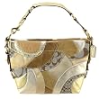 Authentic Coach Circle Patchwork Carly Shoulder Bag 14005 Gold