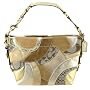 Authentic Coach Circle Patchwork Carly Shoulder Bag 14005 Gold
