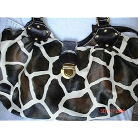 Designer Inspired Giraffe Print Handbag