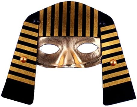 Km Halloween Half Face Egyptian Pharaoh Mask Cosplay Mask