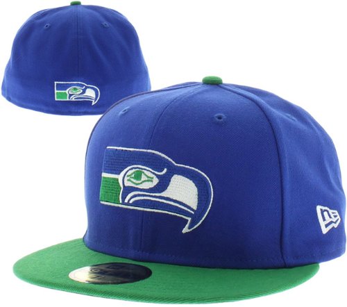 New Era Seattle Seahawks Historic Basic 59FIFTY Fitted NFL Cap (7 1/4)