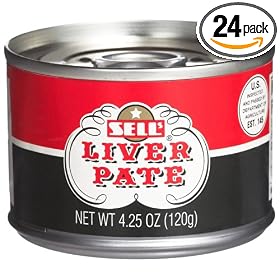 Sell's Liver Pate, 4.25-Ounce Cans (Pack of 24)