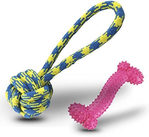 WoofWoofRuff Dog Toys - 2-Pack. Toy Balls, Chew Toys, Flying Discs, Toy Ropes. Keep Your Dog Entertained For Hours.