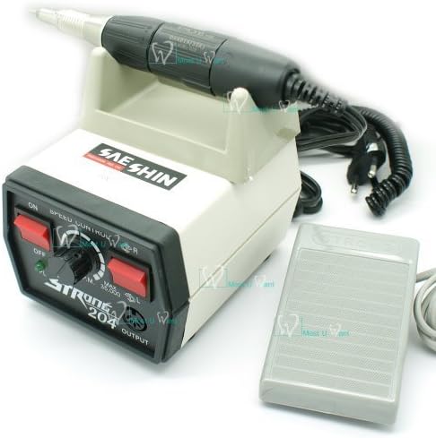Dental Lab Technician Drill Saeshin? Strong 204 102 Micro Motor Electric Handpiece 35,000 Rpm Nail Polishing Tool CE by Saeshin