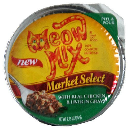 Meow Mix Market Select Real Chkn & Liver, 2.75-Ounce Units (Pack of 24)