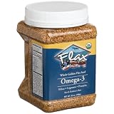 FlaxUsaOrganicWholeGoldenFlaxSeed,25-OunceCanister(Packof4)