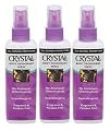 Crystal Body 30093 Crystal Spray Body Deodorant, 4-Ounce Spray Bottles in 3-Count Packages (Pack of 2)