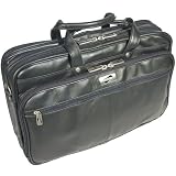 American Tourister Leather Computer Case - Black