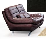 Armen Living Lc85532Bl 8553 Riviera Loveseat Black Leathermatch 905-Pvc