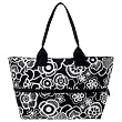 Fleur Black Reisenthel Expandable Travel Shopper Bag - Two bags in One