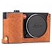 Megagear MG1284 Leica TL2, TL Ever Ready Genuine Leather Camera Half Case & Strap with Battery Access, Brown