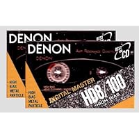 2- Pack DENON HD8/100 High Bias Metal Particle Audio Cassette Tapes