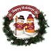 Virginia Tech Hokies 22 Snowman Christmas Wreath - NCAA College Athletics
