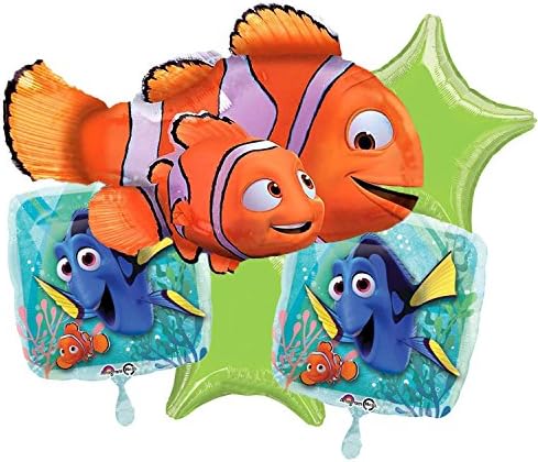 Nemo and Dory Balloon Bouquet 5pc