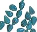 Turquoise Teardrop Pendant Beads Natural Genuine 14mm (Qty=12)