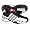 Mens Adidas Barricade V - White/Black/Iron/Light Scarlet (8)