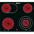 Bauknecht EPV 7640/IN Glaskeramik-Kochfeld Lightronic / 1 Dreikreis- / 1 Br�ter-Kochzone / 60 cm / Profilrahmen mit Facettenschliff
