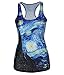 Amoluv Hot Fashion Women Van Gogh's Stars Night Printed Sleeveless T Shirt Vest Tank Tops