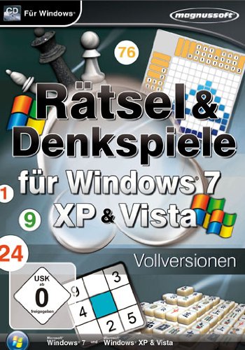 R�tsel und Denkspiele Spiele f�r Windws 7 - XP und Vista (PC)