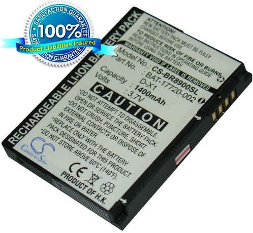 1400mAh Li-Ion Replacement Battery for BlackBerry 8900, BlackBerry Storm,BlackBerry Storm 9500,BlackBerry Storm 9530,BlackBerry Storm 9530T,BlackBerry 9500 Thunder,BlackBerry Curve 8900,BlackBerry Javelin series