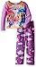 Nickelodeon Girls' Big 2-Piece Pajama Set, Shimmer & Shine-Purple, 8