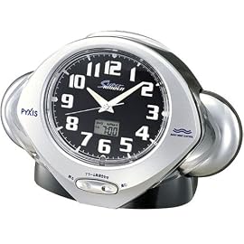 PYXIS (ピクシス) 目覚し時計 スーパーライデン 電波時計 大音量 NR201K