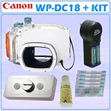 Canon WP-DC18 Underwater Housing for Canon A650IS Digital Cameras + Accessory Kit