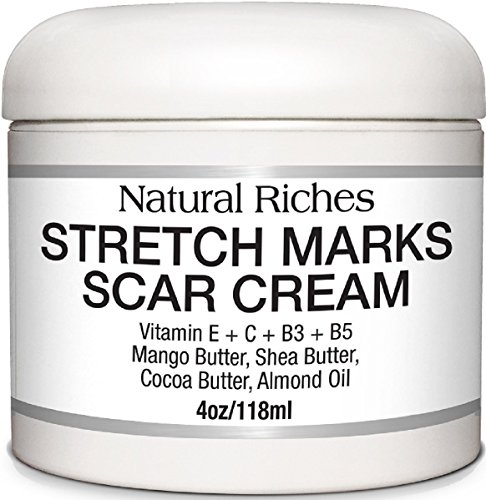 Natural Riches Best Stretch Marks & Scar Cream for Removal of Scars & Pregnancy Stretch Marks, Helps Firming & Tighten Loose Skin, Reduces Appearance of Scars & Keloids