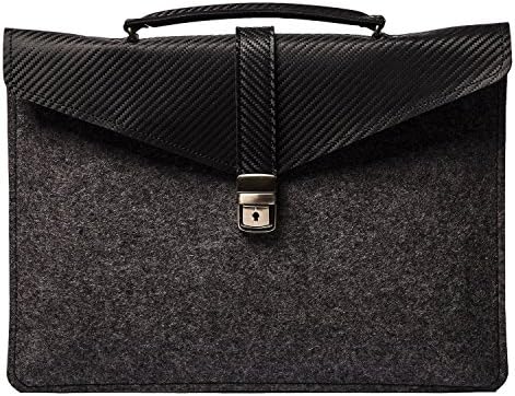 Estie Carbon Fiber Slim Laptop Case - Dark Grey