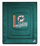 Miami Dolphins Jersey Mesh Twin Comforter from The Locker Room Collection by Kentex