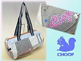 【CHOOP】スウェットチェーン付きミニボストンバッグ★ブルー