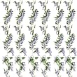 Six 5.5' Wisteria Garland Blue